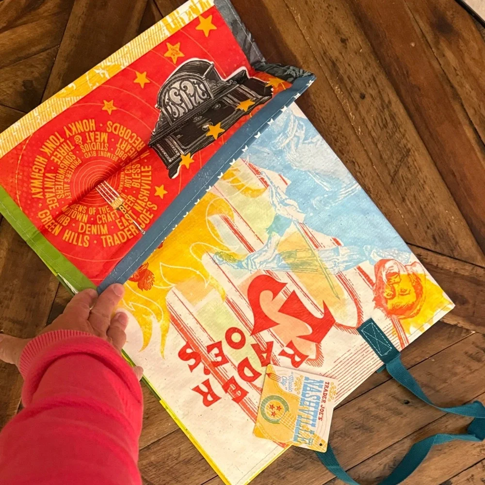 Colorful Trader Joe's Nashville Tote Bag